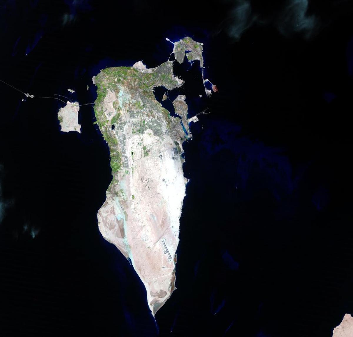 mapa Bahrajn satelit