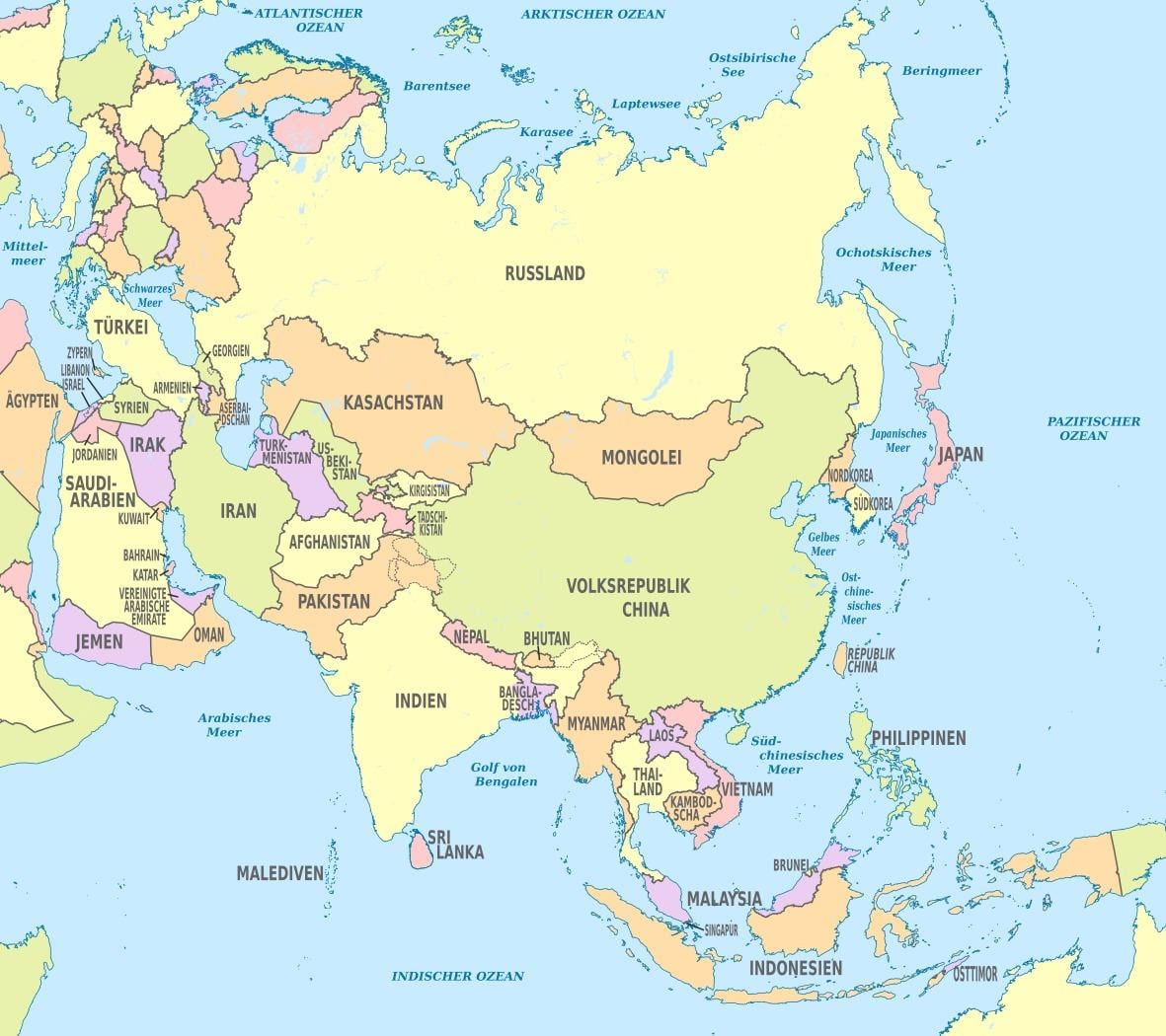 mapa Bahrajn ázia