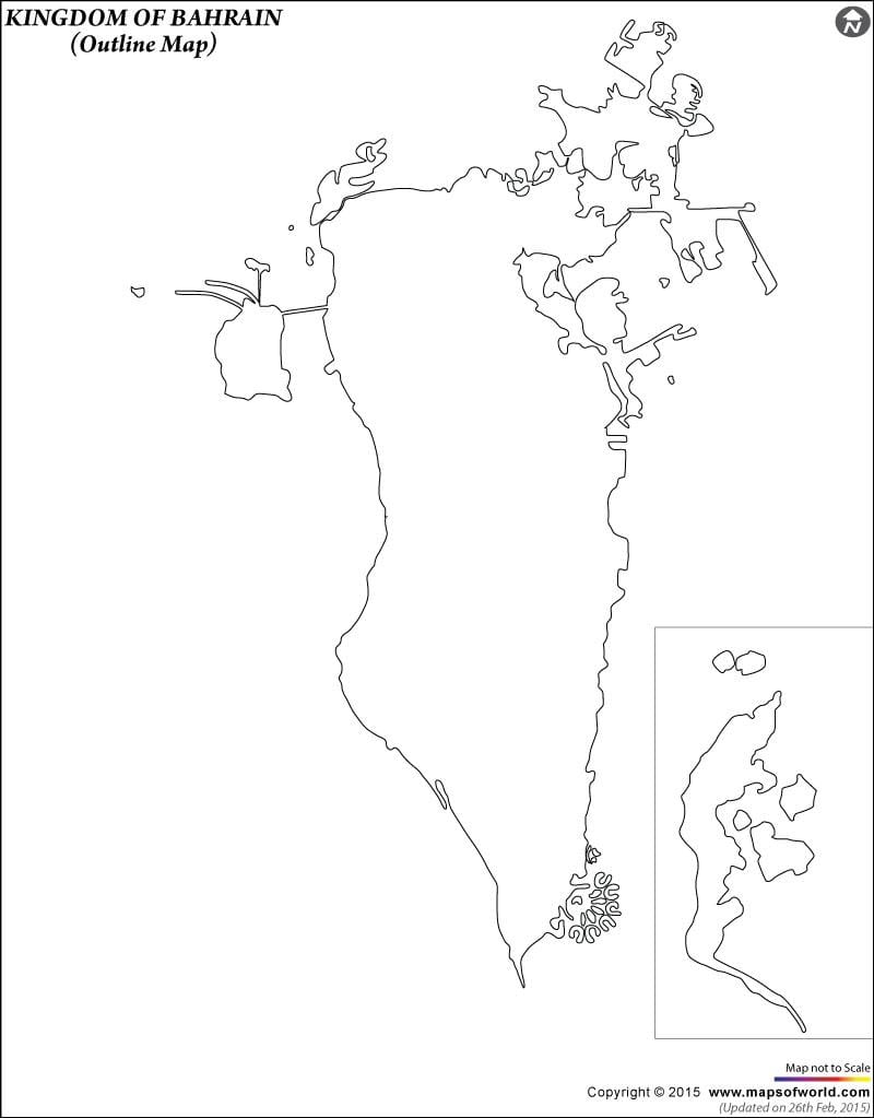 mapa Bahrajn mapa prehľadu