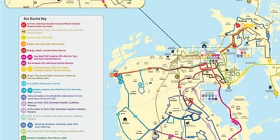 Mapa Bahrajn bus