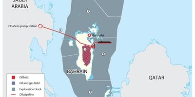 Mapa Bahrajn bloky