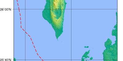 Mapa Bahrajn fyzickej