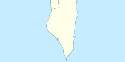 Mapa Bahrajn vektorová mapa